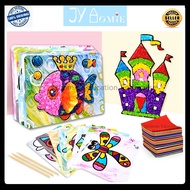 Children Art DIY Craft DIY Sticker Paper Art DIY Art Craft DIY Kids Activity Mainan DIY Art Craft Ma