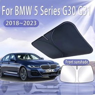 Foldable Car Sun Visor For BMW 5 Series G30 G31 2018~2023 Front Windshield Sunshade Heat Insulation 
