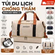 Waterproof Travel Bag with Separate Shoe Compartment, Suitcase Travel Bag, Multi-Purpose Sports Bag 