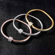 Stainless Steel Unfade Bangle Women Fashion Cuff Bangle