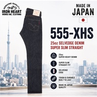 IRON HEART 555-XHS 25oz Selvedge Denim Super Slim Straight