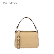 Carlo Rino Medium Yellow Eleganza Leather Bag