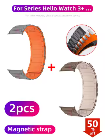 For Smart Watch Hello Watch 3 Plus Strap Magnetic Silicone Band JS Hello Watch 3 H13 H12 PRO Plus Sm