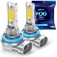 Marsauto H16 H11 H8 Mentol Lampu Kabus LED Kuning, 12,000 Lumen 3500K Lampu Kabus Kuning Amber Super