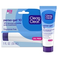 Clean & Clear Persa-Gel 10 Oil-Free Acne Spot Treatment with Maximum Strength 10% Benzoyl Peroxide, 
