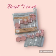 ​​ 7 Pcs/set Travel Pack Bottle Set Travel Kit Mini Cosmetic Lotion Holder Set 7 in 1 Travel Small T