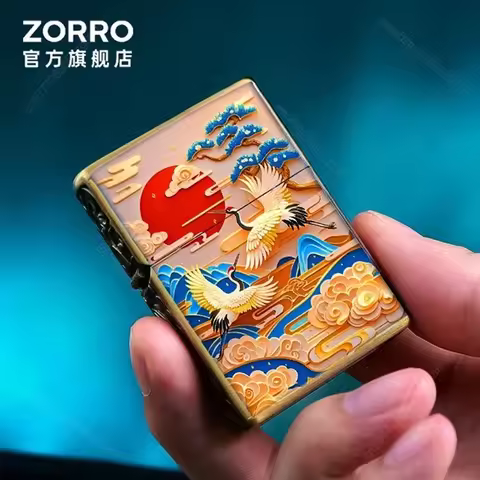ZORRO zakiram kerosine lighter armor hiding place goddess of wealth retro grinding wheel windproof c