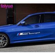 2pcs M Motor sport Car Body Sticker For BMW E30 E36 E39 E46 E60 E61 E64 E70 E71 E85 E87 E90 E83 F10 