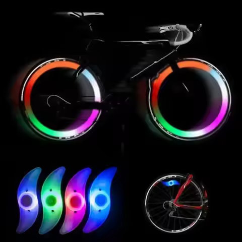 LED Bicycle Wheel Light Waterproof Bike Night Safety Cycling Warning Wheel Spoke Light 3 Modes Bicyc