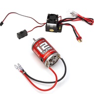 RC Waterproof 540 Brushed Motor ESC Combo 12T 16T 25T 40T 55T 75T for 1/10 RC Off-Road Crawler Buggy