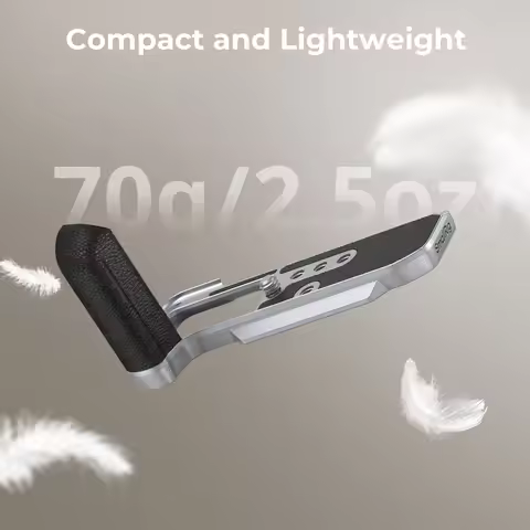 SmallRig L-Shape Mount Plate with Silicone Handle for FUJIFILM X-M5 Silicone Grip for X-M5 Sliver Bl