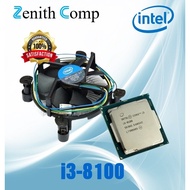 Intel Core i3 8100 Processor Tray + Fan LGA 1151