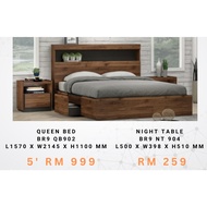 MiHome BR9 Bed Wood (BR9 QB902)