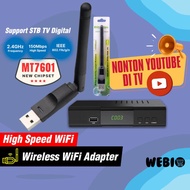 WiFi Antenna USB STB Receiver TV Digital 150Mbps MT7601 Wireless Dongle Laptop PC Internet Fast WiFi