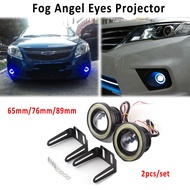Angel Eye Lens Projector Fog Lamp Spotlight LED Ring R500 Car Fog Angle Eye Volt Stabilizer Lampu Ka