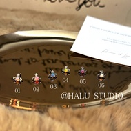 Vivienne Westwood "halu" "little Saturn Tribe" Exquisite And Small All-match Opal Stone Stacked Belt