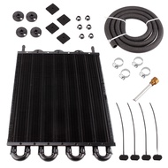 [1-3 วันมาถึง] Transmission Cooler 4 แถว 6 แถว 8 แถว Engine Oil Cooler อลูมิเนียม หม้อน้ำเกียร์ รถดัดแปลง อุปกรณ์เสริม