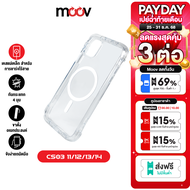 [ส่งฟรีส่งท้ายปี] Moov MagCharge Magnetic Case CS03 เคสโทรศัพท์ เคสแม่เหล็ก เคสกันกระแทก เคสใส For P