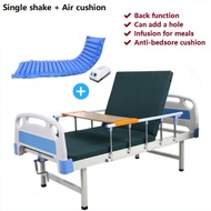 Adjustable NURSING BED WITH MATTRESS Cushion Older Eldery Patient Medical Hospital Care Bed Katil Pesakit Back Lift Rest