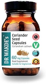 DR WAKDE'S Coriander Seed Capsules (60 Veg Caps, Plant-Based Supplement, Ayurvedic Herb, All Natural