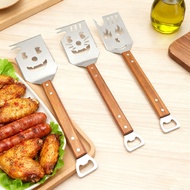 Multifunctional Shovel Creative Barbecue Tool Bottle Opener BBQ Pattern Knife Fork Barbecue Tool Set