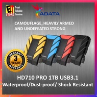 ADATA HD710 PRO 1TB /2TB  EXTERNAL HARD DISK DRIVE BLUE/RED/YELLOW  PORTABLE HARD DRIVE - 3YRS WARRA