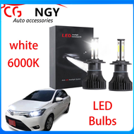 สำหรับ Toyota Vios E Spec & J Spec NCP150 2013 ถึง 2019 - หลอดไฟหน้า LED Bright 6000K สีขาว high & L
