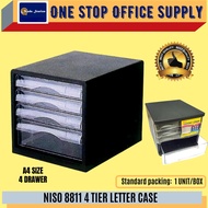 OKADA A4 Transparent Document Drawer Fail Plastik A4 Fail Kertas Laci Plastik Pejabat A4 Drawer Docu