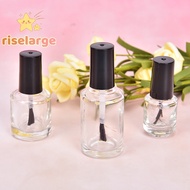 [RiseLargeS] 1Pcs 5/10/15ml Empty Glass Nail Polish Bottle With Brush Nail Oil Glass Bottle new