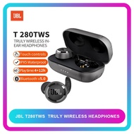 JBL T280 TWS True Wireless Bluetooth 5.0 Earphones Stereo Music Earbuds Sport Running Earphone IPX5 Waterproof with Mic