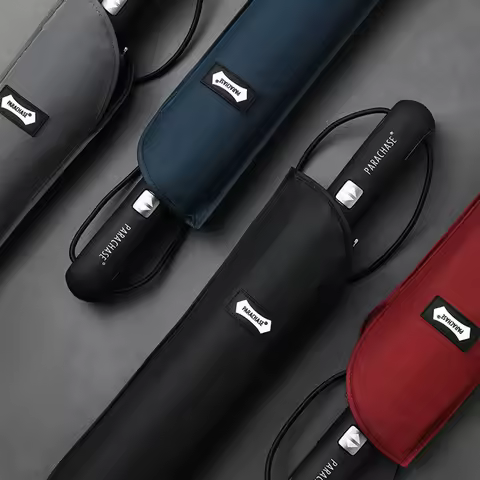 Parachase-Big Automatic Umbrella Men and Women, 8 Ribs, Business Large Folding Umbrella Windproof, 1