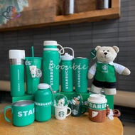 Starbucks China 2024 Collectible Cup Vibrant Green Stainless Steel Travel Mug Simple Insulated Cup Straw Water Cup High Aesthetic Value Gift