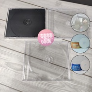 (3 Types of Discs) CD Case, Transparent CD Case with Space for Thick Front and Rear Covers