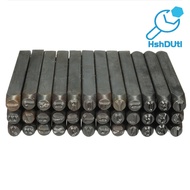 36Pcs Numbers Letters Stamp Punch Set Hardened Steel Wood Leather Craft Tools