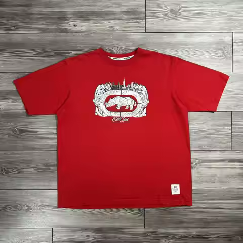 Y2K ECKO UNLTD Retro Oversized T-shirt Cotton Short Sleeve Gothic Print Harajuku Streetwear Fashion 