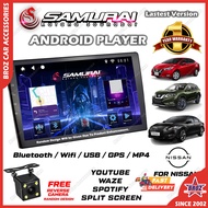 [NISSAN] SAMURAIKATANA Kereta Android Player 9 10 inch 2+32 GB 4 Core RAM ROM Car Multimedia MP5 Player Latest Version Almera Livina Navara Sentra Serena Sylphy Teana X-Trail