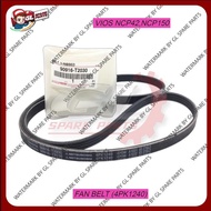 FAN BELT (100% ORIGINAL) TOYOTA VIOS NCP42 / VIOS NCP150 (4PK1240)(3PK850) POWERSTEERING BELT 90916-