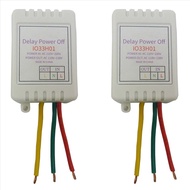 (LA6K) 2X 1-480Min Timer Adjustable Disconnect Delay Controller AC110V 220V Power-on Delay OFF Relay
