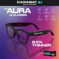 (NEW) V2 AURA Carabat AI Glasses | 8MP | Smart Image Recognition | Music Playback | Video & Photo
