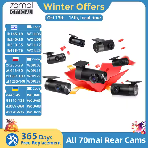 70mai Rear Cam RC06 RC11 RC12 RC14 RC22 Interior FC02 for 70mai 4K A810 A800SE 70mai A510 A200 A500S