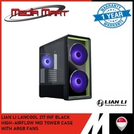 LIAN LI 217 INF HIGH-AIRFLOW MID TOWER CASE WITH ARGB FANS