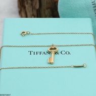 Tiffany & co Keys 系列18k玫瑰金橢圓形鑰匙項鍊 41cm