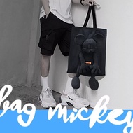 Disney Disney Mickey Big Doll Canvas Bag Big Bag Cool Popular Female Student School Bag Big Shopping