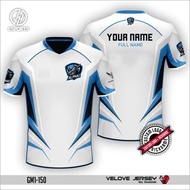 baju game / jersey gaming esports printing original sublime 2021 cod - biru putih xl