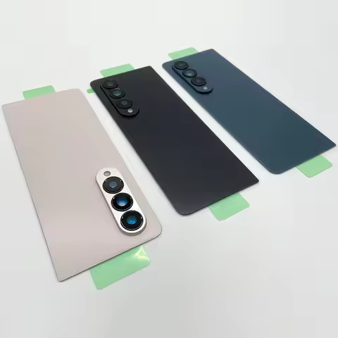 For Samsung Galaxy Z Fold 4 F936 F936B Glass Back Rear Battery Cover Housing Replacement With Camera