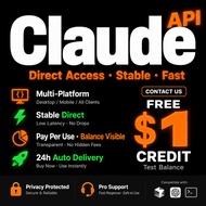 Claude AI API Key | Akses Claude untuk Coding, Chatbot, Writing & Tools AI | Siap Pakai