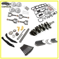1set 2.4L G4KJ Engine Pistons Crankshaft Overhaul Gasket Rebuild Kit For Kia Hyundai  Sportage Car A