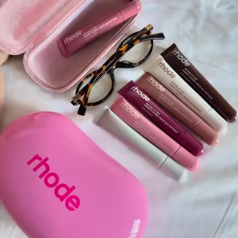 New Brand Lip Gloss Cheek Blush Cream Blusher Stick Lipstick Phone Case for IPhone 17 16 15 INS SALT