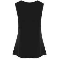 Plus Size Button Embellished Striped Tank Top