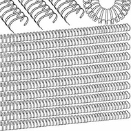 50 Pcs 1 Inch Metal Double Loop Cinch Binding Wires Bulk Double Spiral Binding Ring Coil Twin Spines